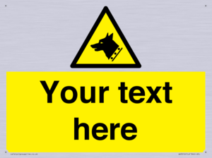 Custom Warning: Guard dog